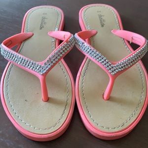 Pink flip flops